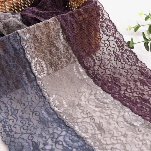 15 Cm Wide Stretch Elastic Lace Trim For Clothing Accessories And Wedding Decoration TJ1192