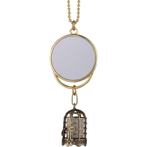 F3MD European and American Jewelry Pendant Blank Sublimation Tag Couple Snake Bone Chain Round Pendant