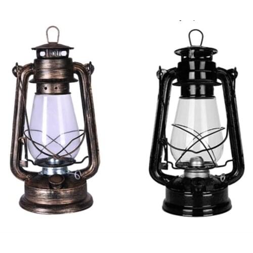 H31cm Retro Nostalgic Portable Lantern Kerosene Lamp Creative Craft Gifts Oil Lights Lamp Outdoor Handle Night Lights Lamp