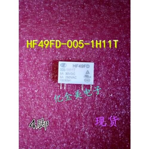 HF49FD-005-1H11T Relay 5VDC 4-pin 5A 5V
