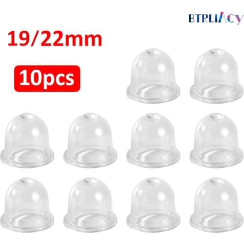 Transparent 10PCS 19/22mm Fuel Pump Carburetor Primer Bulb Cup For Chainsaws Blower Trimmer Brushcutter Wholesale Quick delivery