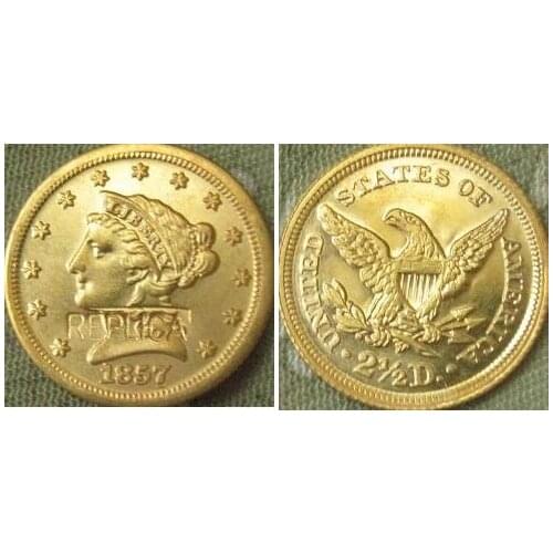2.5 Liberty Gold 1857 copy coins