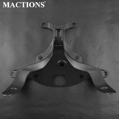 Motorcycle Front Upper Stay Fairing Headlight Bracket Aluminum For Yamaha YZF R1 YZF-R1 2004 2005 2006 Black
