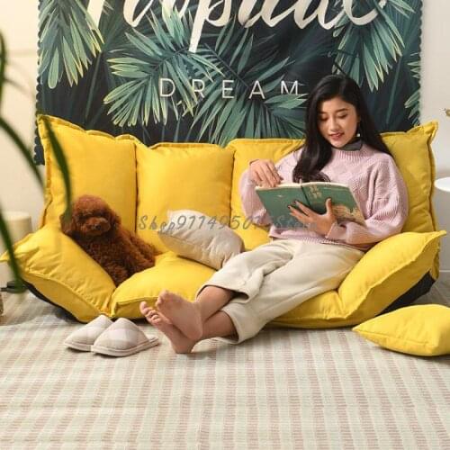 Lazy Sofa Tatami Folding Double Small Apartment Net Red Bedroom Single Simple Ground Sofa Bed Dual-use