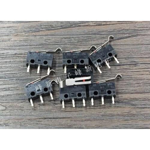 10pcs Micro switch with R handle 3-pin miniature travel limit switch with handle Reset normally open normally closed