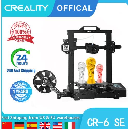 Creality CR-6 SE Upgraded 3D Printer with Leveling-Free Silent Motherboard and Carborundum Glass Platform 235 x 235 x 250mm
