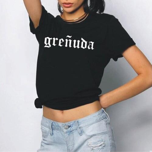 Fashion Letter Printing T-Shirt Women Clothes Cotton Casual Harajuku Tee Shirt Femme Summer New Plus Size Round Neck T Shirts