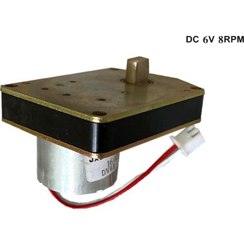 DC Gear Motor DIY Smart gun cabinet Combination lock gear motor DC 6V 8RPM Computerized knitting machine parts