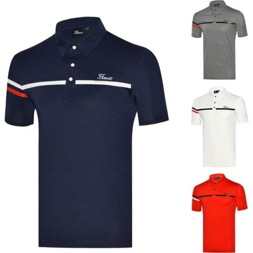 Golf clothing wear mens breathable quick-drying short-sleeved outdoor t-shirt polo shirt jersey tops 2021 summer