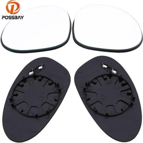 POSSBAY Door Side Rearview Mirror for BMW 1-Series E87 3-door 2004-2011 Left/Right Side Glass Rearview Mirror Lens Car Mirrors
