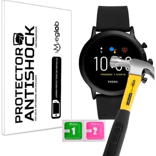 Screen protector Anti-Shock Anti-scratch Anti-Shatter compatible with Fossil Gen 5 Carlyle Stainless Steel FTW4025