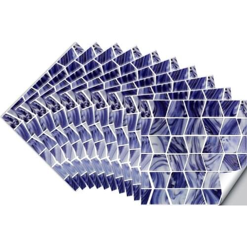 Modern Light Luxury Style Simulation Epoxy Bathroom Wall Sticker Simple Stripe Home Improvement Tile Sticker