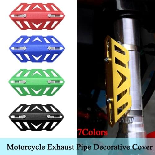 Universal Anti-fall 7Colors Motorcycle Fork Electric Car Damping Protection Anti-scalding Accessories Exhaust Pipe Trim Covers