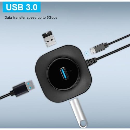 USB Hub USB 3.0 Hub 2.0 Multi USB Splitters Adapter 4 Port Speed Mini Multiple Hab USB3.0 HUB Port USB-Hub Expander for PC Mouse