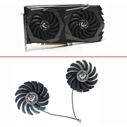 2PCS 87MM PLD09210S12HH 4PIN 12V GeForce GTX 1650 GPU FAN For MSI GeForce GTX 1650 Super 1660 1660Ti GAMING X Graphics Card Fan