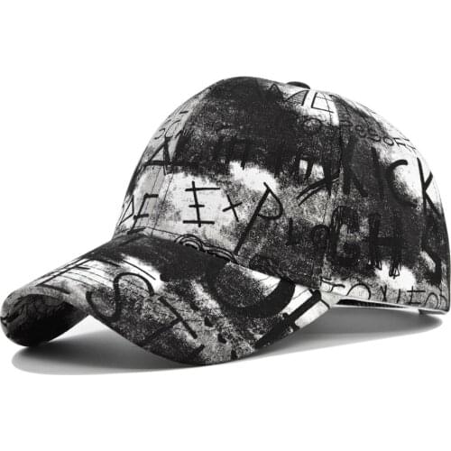 Spring Fashion Doodle Baseball Cap Dad Hat Outdoor Graffiti Adjustable Snapback Caps Sports Visor Hats Student Hip-Hop Cap Gorra