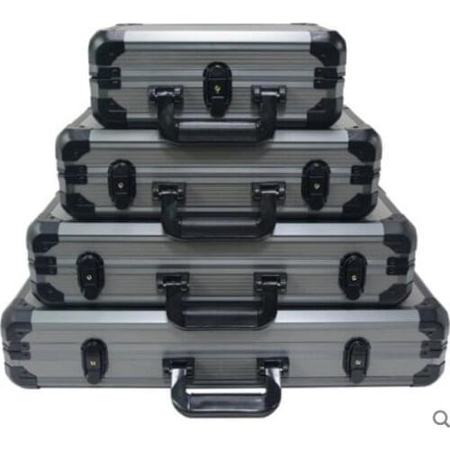 New 200-400pcs Casino Texas Poker Chips Capacity Suitcase Black Jack Container Case/Box Thick Aluminum Suitcase
