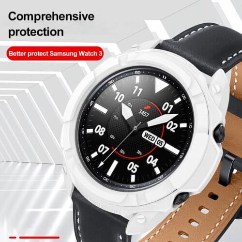 For Samsung Galaxy Watch3 Protective Shell Case Rotatable Watch Case For Samsung Galaxy 3 Smart Watch 41-45MM Watch Case
