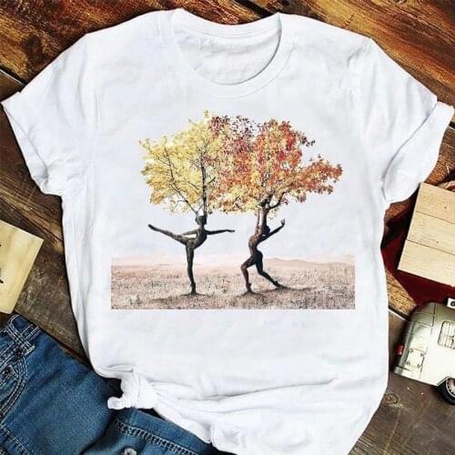 Women Fashion 90s Natural Animal Mujer Camisetas Summer Tshirts Fashion Clothes Stylish T Top Lady Print Summer Tee T-Shirt