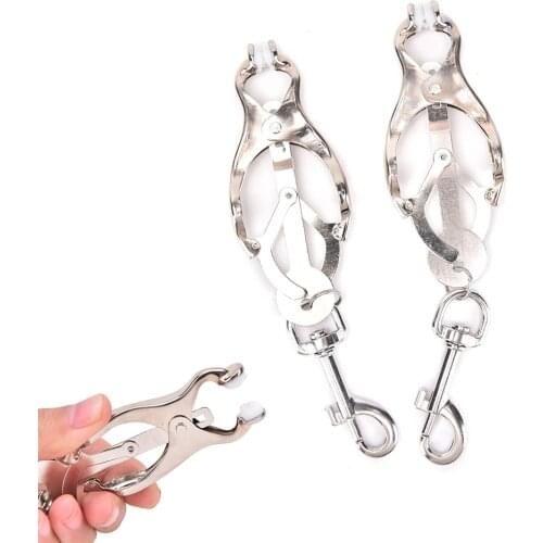 1 Pair 16 Styles Metal Nipple Clamp,Breast Clip,Nipple Clip,Breast Clamp,Female Breast Clip Clitoris Clips BDSM Sex Toys