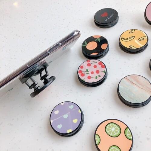 1PCS Luxury Love Heart Stars Foldable Phone Stand Holders For Smartphones and Tablets Mobile Phone Universal Finger Ring Holder