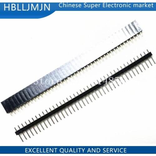 200pcs 1x40 Pin 2.54mm Single Row Female & Male Pin Header connector