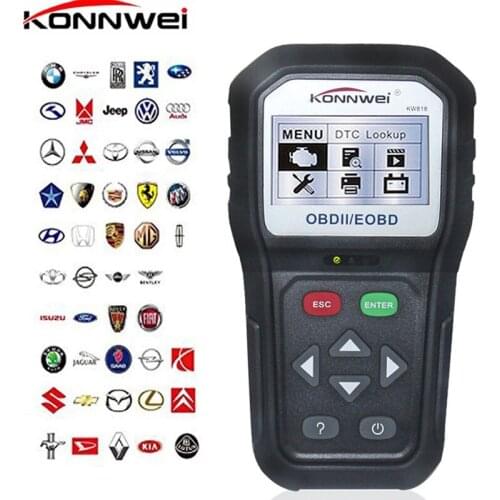 Professional OBD2 Scanner KW818 Anto Code Reader Car Diagnostic Scanner OBD II Check Engine Light tools for All Car After 1996