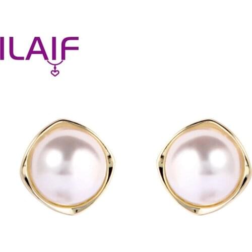 Korean Square Pearl Women Earrings Geometric Earring Drop for Women Jewelry Brincos Femininos