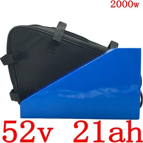 52V 1000W 2000W ebike battery 52V 20AH electric bike attery 51.8V Lithium battery 52V Electric scooter battery with 5A charger