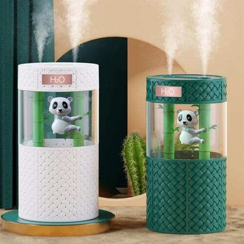 Large Capacity Air Humidifier USB Aroma Diffuser 1000ML Dual Nozzle Ultrasonic Mist Maker Fogger with LED Light Air Purifier