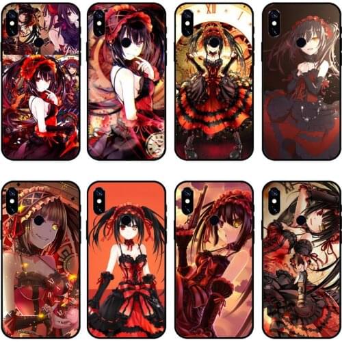 Date a live Tokisaki Kurumi Phone Case For Xiaomi Redmi note 7 8 9 pro 8T 9A 9S Mi Note 10 Lite pro