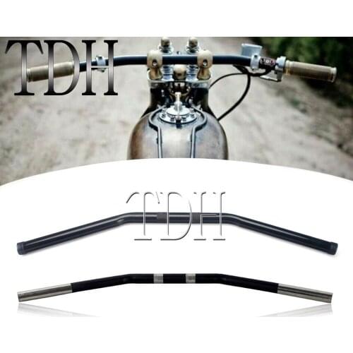 For Harley Sportster XL 883 1200 72 48 Custom Nightster 1'' 25mm Motorcycle Steel Retro Handlebar Zero Drag Bar Cafe Racer