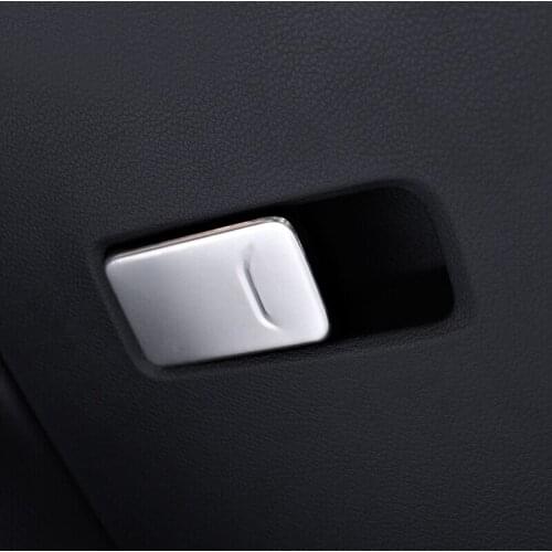 For Jeep Renegade 2015-2017 Stainless steel Front Face Storage Box Switch Button Cover Trim Stickers Car Styling Accessories