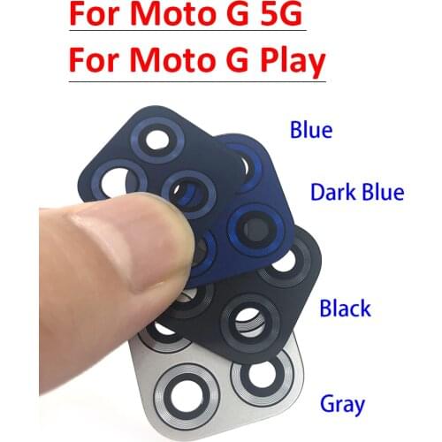 2Pcs Rear Back Camera Lens Glass For Motorola Moto One Vision G7 G8 E6 G9 E7 Plus Z4 Z3 Play G8 Power Lite with Adhesive Sticker