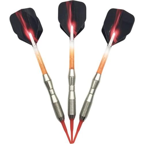 New Soft Tip Darts Accessories 3Pcs/set Electronic Darts 17g Standard Safe Indoor Sports Dart Red Nylon Shafts Aurora Winga