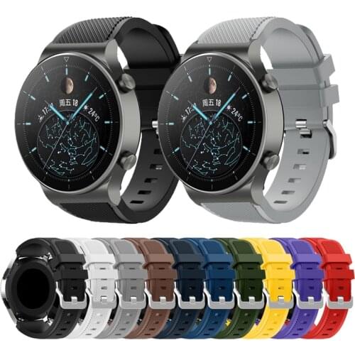 Silicone Band For Huawei Watch GT 2 Pro / GT2 46mm gt2e Bracelet Strap For Honor GS Pro / Magic 2 46mm Watch accessories