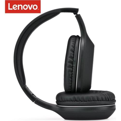 Universal For Lenovo HD300 Wireless Headphones 40mm Driver Bass Sound Bluetooth 5.0 Headset Over Ear Headphones With Microphone