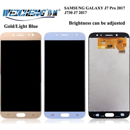 WEICHENG Brightness can be adjusted for SamSung J7 pro 2017 J730 LCD J730 J7 2017 LCD Display Screen Touch Digitizer Assembly