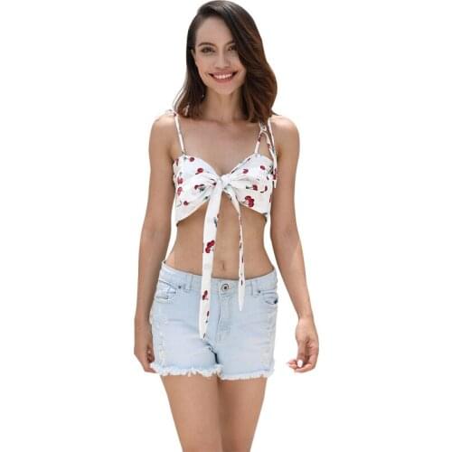 2019 Summer Women Sexy Strapless Tube Top Bud silk Bandeau Summer printing Stree twear Off Shoulder Crop Top Plus-size T-shirt