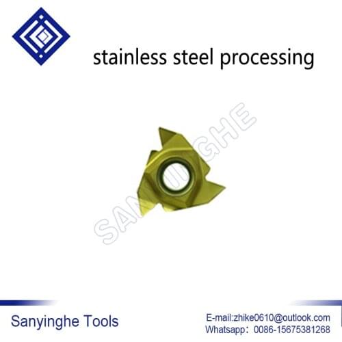 Free shipping 10pcs/lots sanyinghe 16NR AG60 / 11NR A60 cnc carbide threading inserts for stainless steel