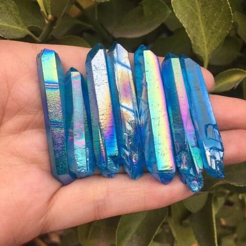 100g rainbow aura quartz crystal bismuth titanium silicon Specimen