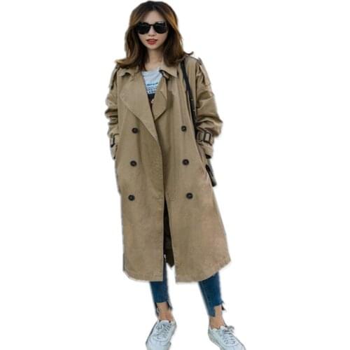 2020 Pregnancy Clothes Long Trench Coat for Pregnant Autumn Spring Solid Color Cotton Trench Coats Outerwear Slim Coat Trench