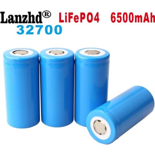 4pcs NEW 3.2V 32700 6500mAh LiFePO4 battery 35A continuous discharge maximum 55A high power battery