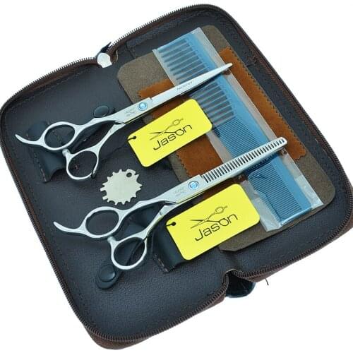 5.5" 6" Professional Left-handed Hairdressing Shears Japan Steel Hair Cutting Scissors Left Hand Barber Thinning Clippers A0045D