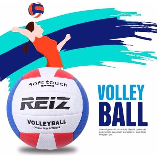 5# Volleyball Ball Outdoor Indoor Training Competition Standard Volleyball Ball Soft Touch PU Leather for Students Hot PVC