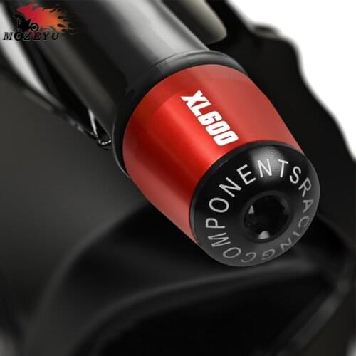 With XL600 LOGO Motorcycle 7/8" 22MM Aluminum Handlebar Hand Bar Ends Handle Bar End Grips Cap Perfect For HONDA XL600 XL600V