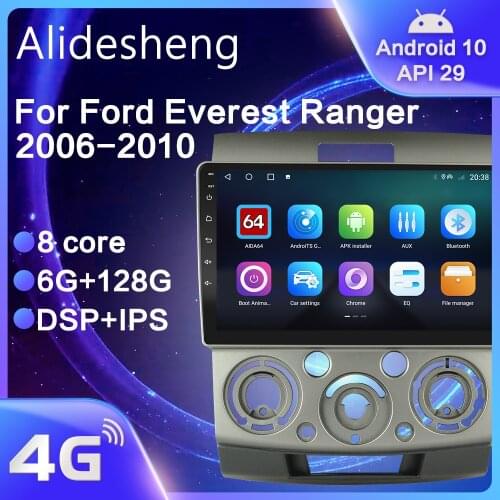 For Ford Everest Ranger for mazda bt 50 2006 - 2011 Android 10.0 DSP Car Radio Navigation multimedia Player GPS IPS No 2din DVD