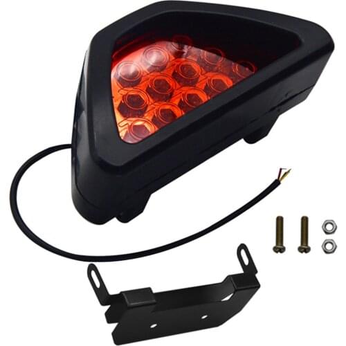 Automobile And Motorcycle LED Rear Fog Lamp F1 Triangle Led Brake Flashover Warning Light Strobe Lamp Rear Tail Lamp Accessories