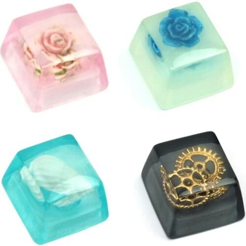 Brand New and High Quality Resin Keycap Key Cap Mechanical Keyboard KeyCaps for Cherry MX Keyboard Decorate Office School