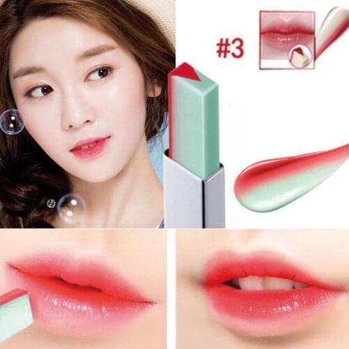 Fashion Korean Bite Lipstick V Cutting Two Tone Tint Cosmetic Lipsticks Silky Moisturzing Nourishing color Gradient Lip Bal M6V5